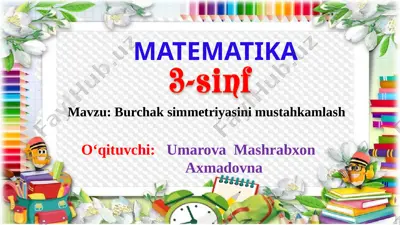 3- sinf matematika187 bet — PPTX