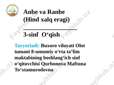 olot_tuman_8_umumta'lim_maktabining_boshlang'ich_sinf_o'qituvchisi — PPTX