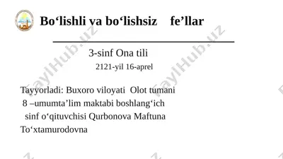 olot_tuman_8_umumta'lim_maktabining_boshlang'ich_sinf_o'qituvchisi — PPTX