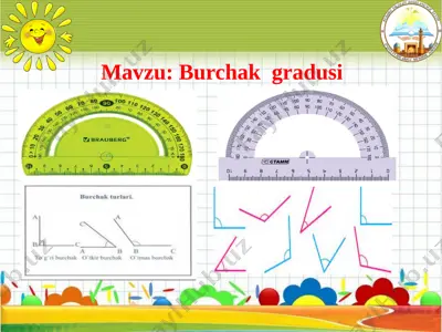 burchak gradusi — PPTX