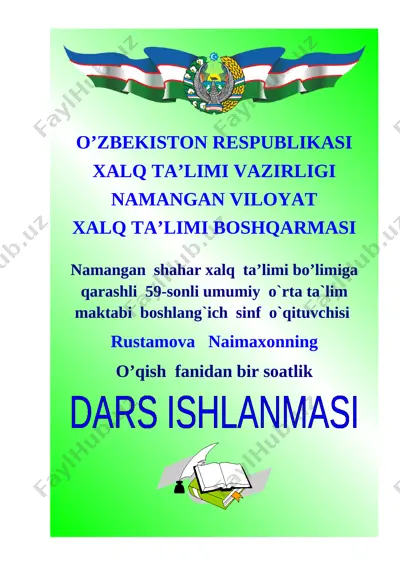 ochiq dars o'zimniki — DOCX