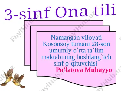 po'latova muhayyo — PPT