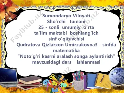 3_sinf_matematika_3_chorak_noto‘g‘ri_kasrni_aralash_songa_aylantirish — PDF
