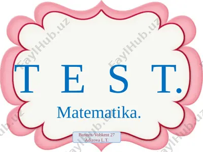 10. 02.22 test matem — PPTX