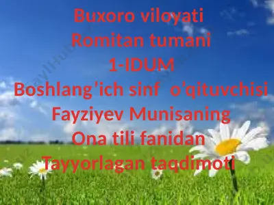 ona tili taqdimot — PPTX