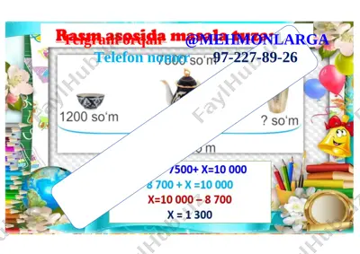 3_sinf_3_chorak_mmatematika_mavzulashgan_kurgazma_2021_2022_yil — DOCX