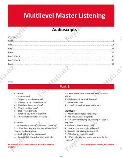 _multilevel_master_listening_audioskript@kitob_pdf_yuklabot — PDF