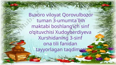 3-sinf ona tili — PPTX