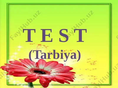 tarbiya 3-sinf. 2-chorak. — PPTX