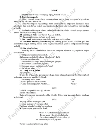 3_sinf_oqish_fanidan_nonni_qoyningiz — DOCX