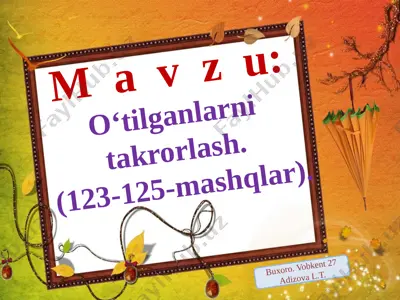 123-125-mashqlar — PPTX