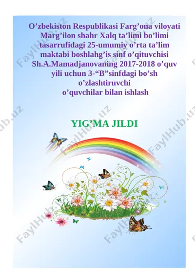3-sinf iktidorli ona tili — DOCX