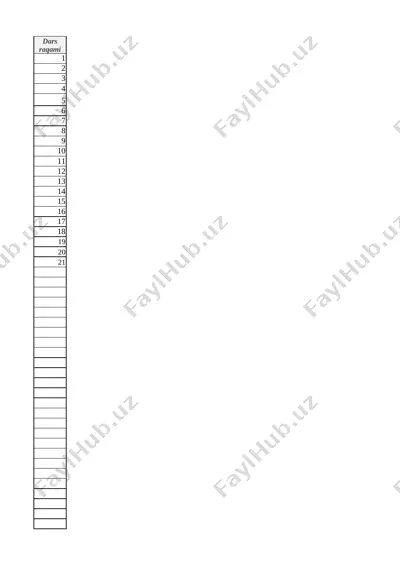 3-sinf o'qish — XLSX