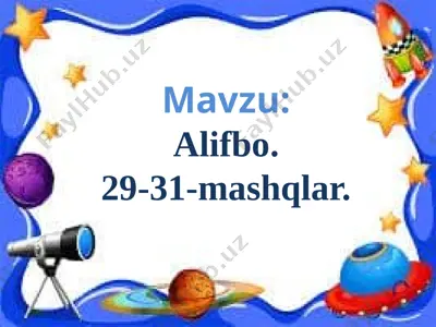 29-31-mashqlar — PPTX