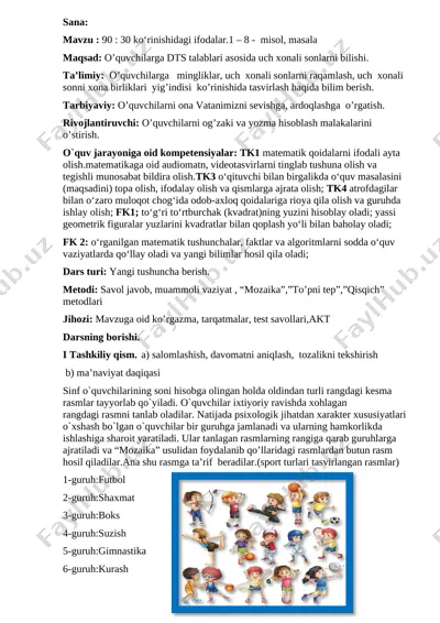 matematika 3-sinf 2021 — DOCX