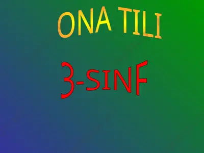 fe'l so`z turkumi — PPTX