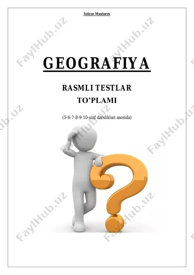geografiya rasmli testlar — PDF