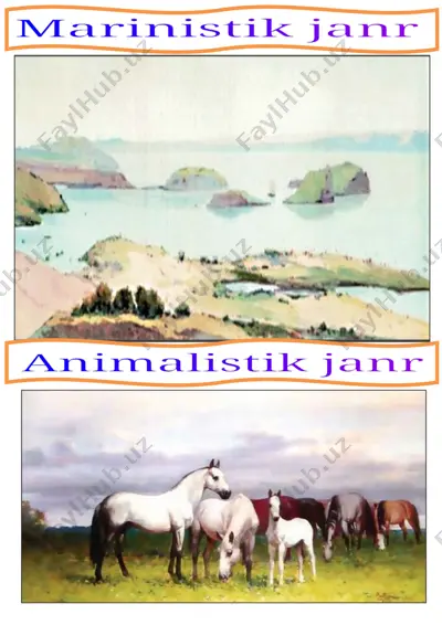 tasviriy san'at janrlari — DOCX