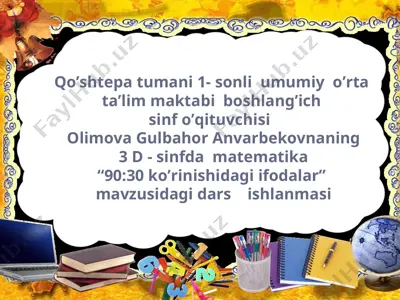 matematika 3 sinf last — PPT