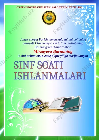 sinf soati 3-sinf 2021-2022 — DOCX