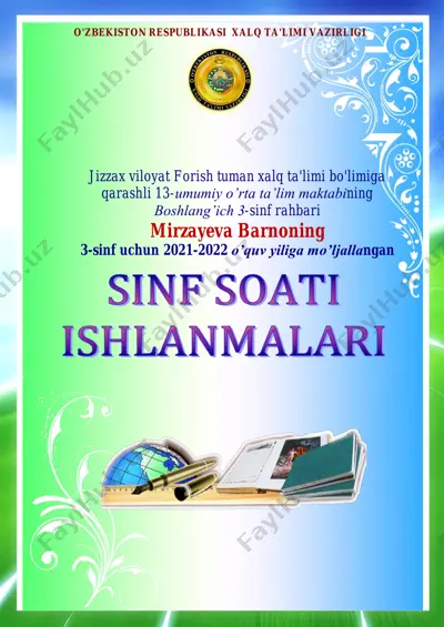 sinf soati 3-sinf 2021-2022 — PDF