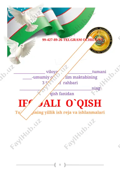 3-sinf iifodali o`qish to'garakki 34- soatlikki — DOCX