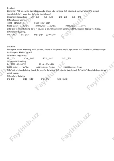 nazorat ishi-15-1 — DOCX
