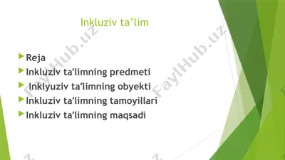inkluziv ta’lim — PPTX