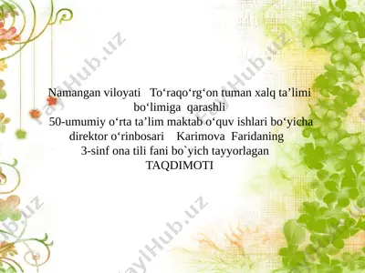 ona tili yangi — PPTX