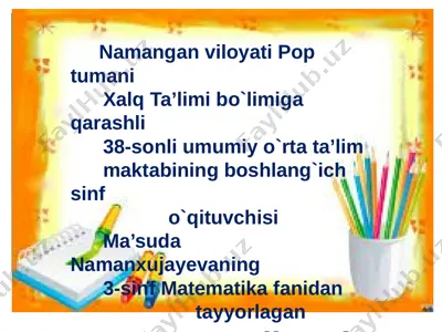 3-sinf matematika fazoviy figuralar-piramida — PPTX