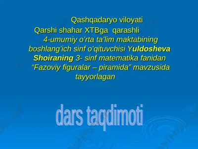 fazoviy figuralar (2) — PPT