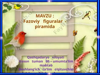 koson tuman 90-maktab achilova dilobar — PPTX