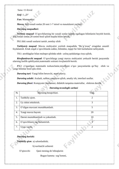 eng yaxshi dars ishlanmasi uchun — DOCX