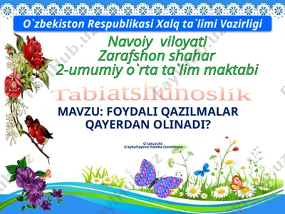 3 - sinf tabiat dars ishlanmasi habiba g`aybullayeva — PPTX