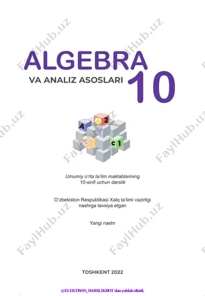 10-sinf algebra 2022 (@elekton_darslikbot) — PDF