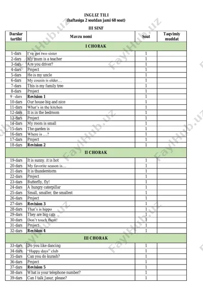 3-sinf ingliz tili — PDF