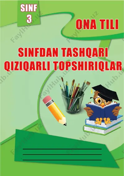 3-sinf ona tili topshiriqlar amaliy daftari — PDF
