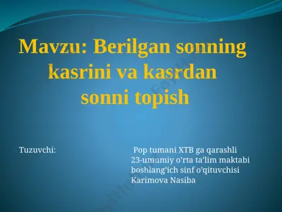 uy vazifa 3- sinfkasrdan sonni top16- mart — ZIP