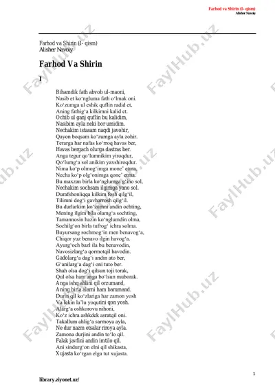 farhod va shirin [@kitob_pdf_yuklabot] — PDF