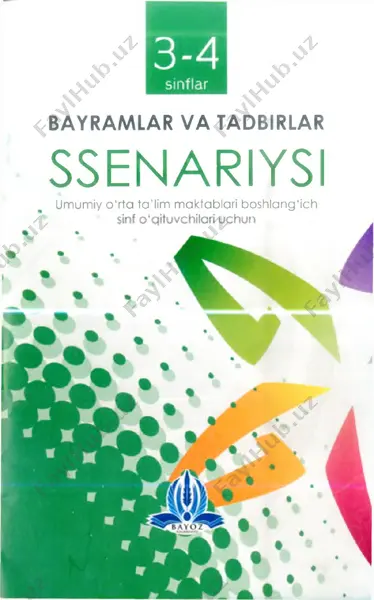 3 4 sinflar bayramlar va tadbirlar 2016 — PDF