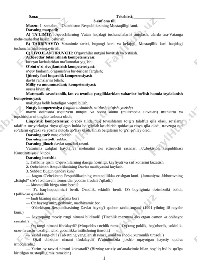 3-sinf ona tili — DOCX