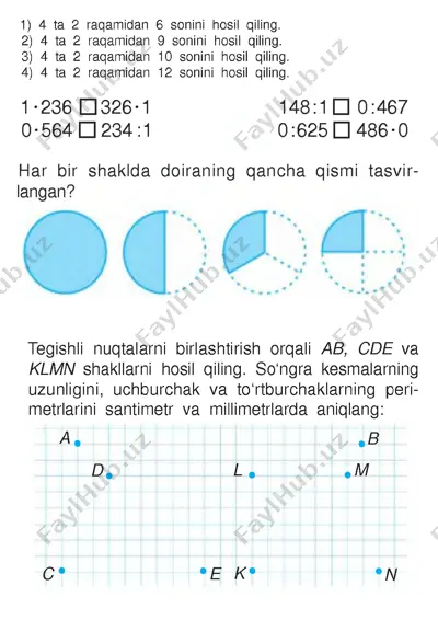 3-sinf matem tarqatma — DOCX