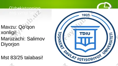 o'zbekistonning eng yangi tarixi! — PPTX