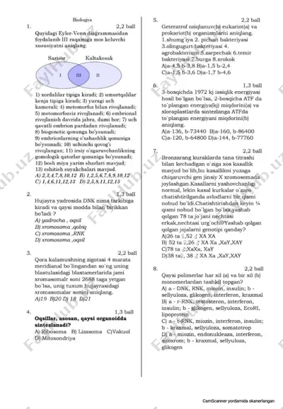 biologiya sertifikat — PDF