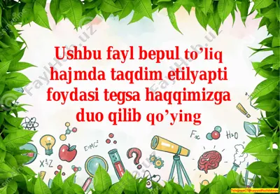 2 sinf tabiiy fan 3-4 chorak tarqatmasi — PDF