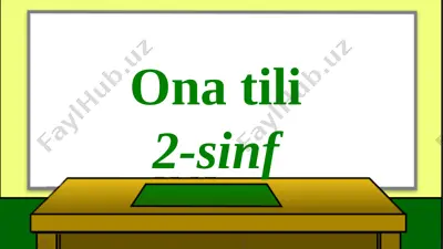 2-sinf ona tili 15-dars — PPTX