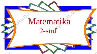 2-sinf.matematika 7-bob 5-dars 145-bet. — PPTX