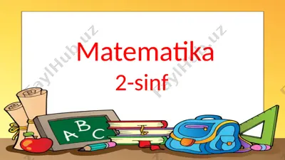 2-sinf matematika.7-bob 1-dars 141-bet — PPTX