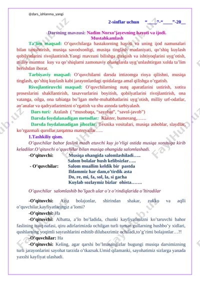 2-sinf musiqa 29-30.kompozitor nadim norxo‘jayev+ — DOCX