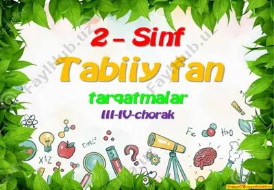 2_sinf_tabiiy_fan_tarqatmalar_3_4_chorak_2022_2023_o'quv_yili — PDF